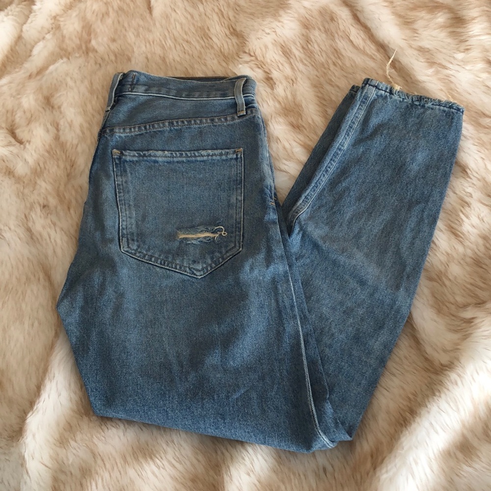 AGoldE boyfriend high waisted jeans